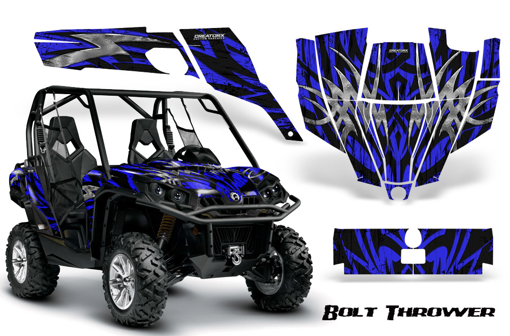 Can-Am Commander Graphics Kit Bolt Thrower Blue